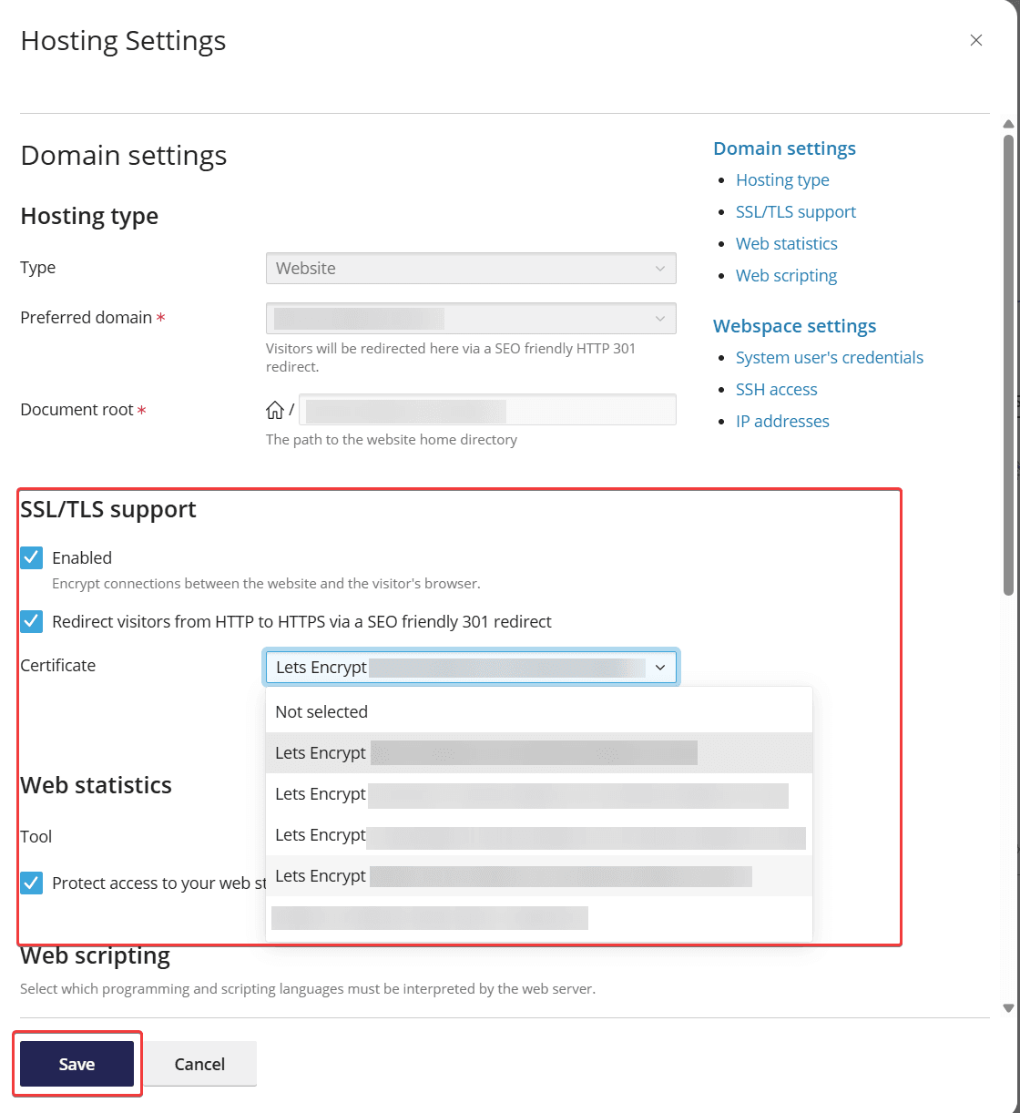 SSL Support in the WCP.