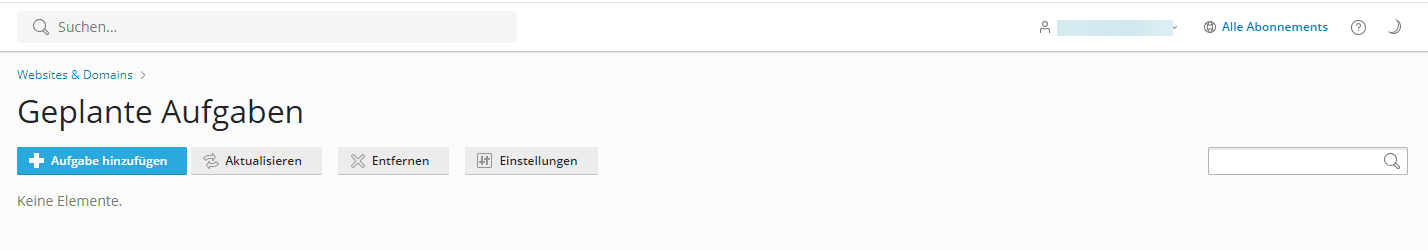 Übersicht der geplanten Aufgaben im WCP.