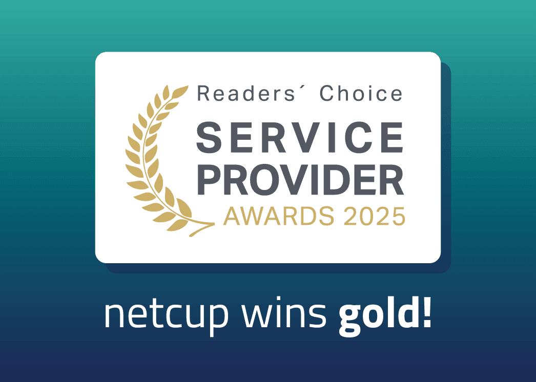 Siegel des Service Provider Award in Gold mit Lorbeerzweig