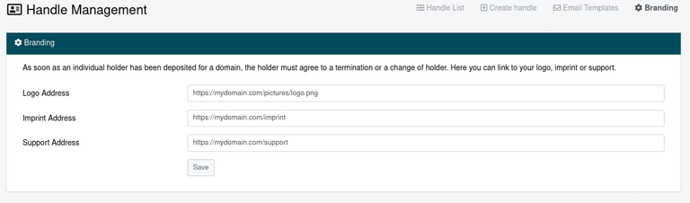 Handle and Owner Management (Reseller)