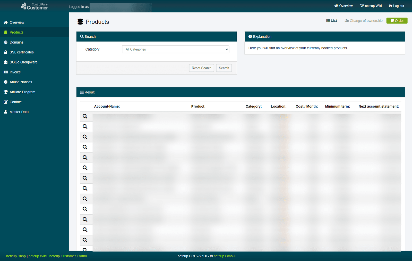 Auto-Login to the Webhosting Control Panel